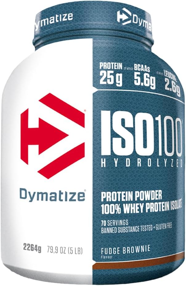 Dymatize ISO 100 Hydrolyzed Fudge Brownie 932g Whey Protein Isolate