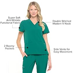 Dagacci Medical Uniform Women and Men Unisex 4-Way