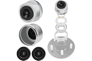 LUMANIOUS 2-Pack 1.98" Trailer Hub Dust Caps - Wheel Center Caps Grease Covers Bearing Dust Cap Fits 2000-3500lb Axles Dexter