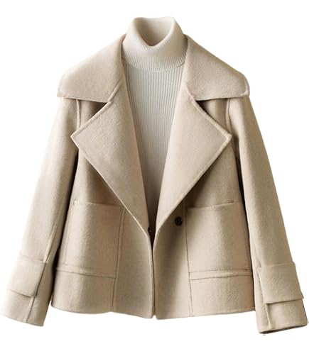 Amazon.com: ZouoYYii Women's Short Wool Jacket Coat - Winter