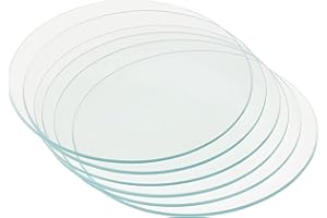 PATIKIL 120 mm Diameter Watch Glass, 6 Packs Beaker Cover Smooth Edges Chamfered Arc for Laboratory, Transparent