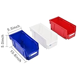 AERCANA Wall Mounted Hanging Bins Plastic Stackable