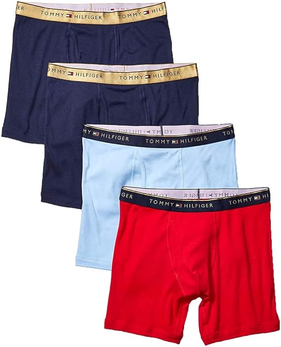 Amazon Tommy Hilfiger トミーヒルフィガー ミドルボクサーパンツ 4枚セット メンズ 09te029 並行輸入品 ボクサー 通販