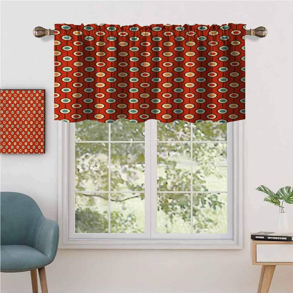 Curtain Valances Rod Pocket Window Curtains Stylish 58s