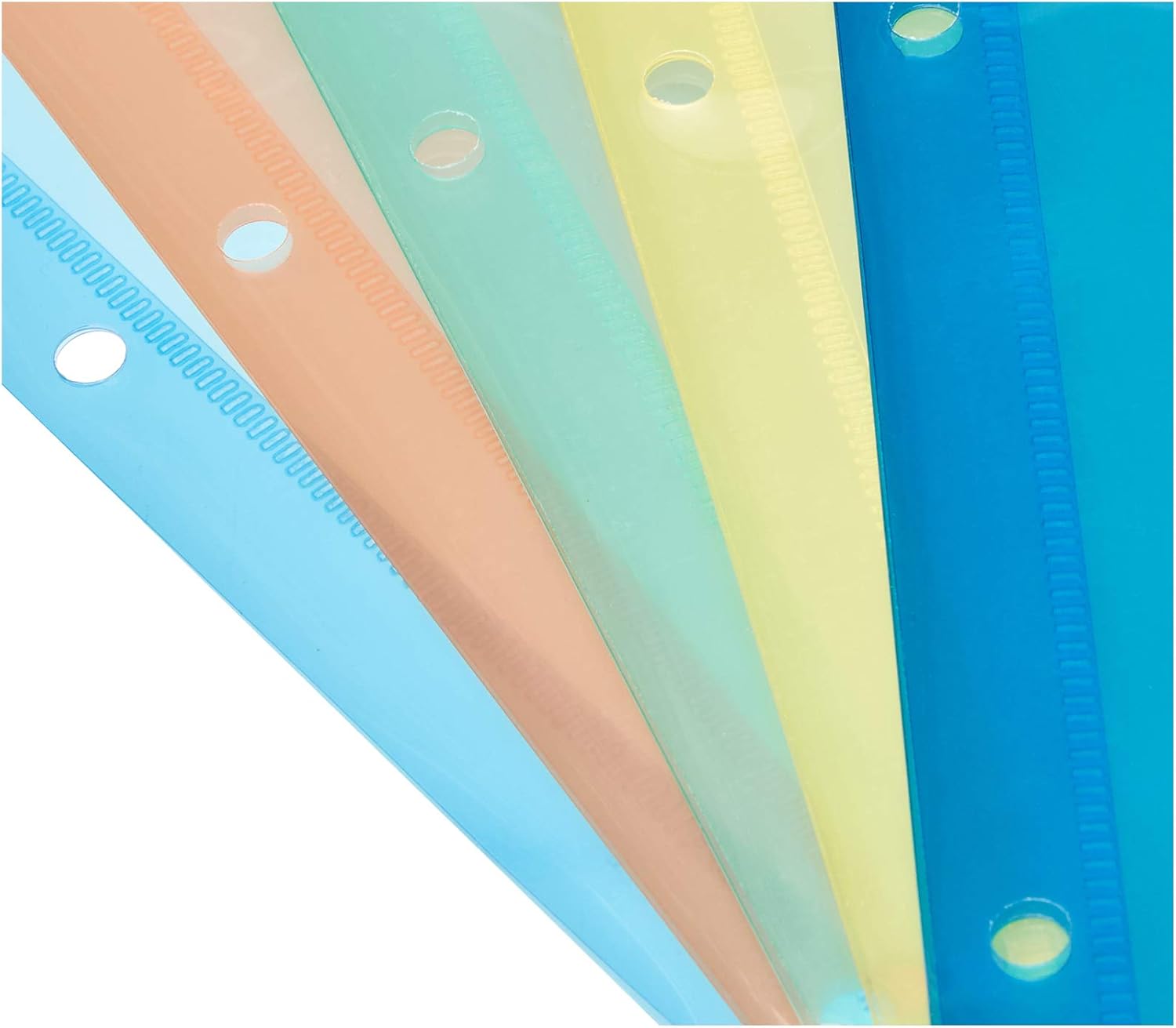 Basics Binder Organizer Poly Jacket, 3 Hole Punch, Assorted Colors, Pack of 25 : Office Products