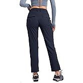 Women's Cargo Lightweight Hiking Pants Casual High Waisted Athletic Outdoor Travel Trousers with Pockets