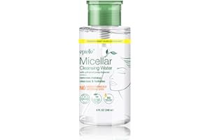 Epielle Micellar Cleansing Water | Makeup Remover for All Skin Types | Gently Cleanses Skin | 8 Fl Oz (1 Pack) | Ideal for Beauty Gifts, Spa Days, Gift Sets | Korean Skincare