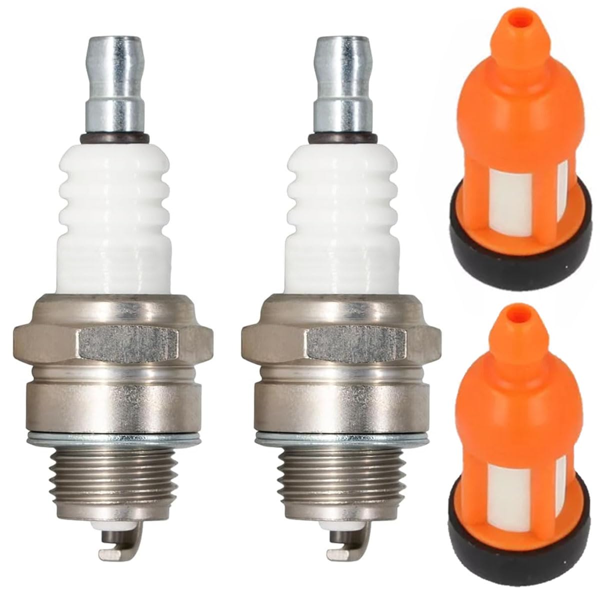 ZAMDOE L7RTC Spark Plug Fuel Filter Service Kit Compatible for Stihl 020 024 026 064 066 084 MS200 Chain Saw, Replace for NGK 6703 BPMR7A, for Champion 859/RCJ7Y 863/RCJ8Y