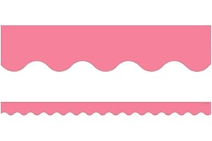 TEACHER CREATED RESOURCES Light Pink Scalloped Border Trim