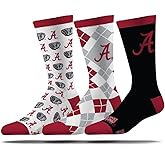 Strideline Mens NCAA Dress Socks- The Executive 3 Pack-One Size Fits Most