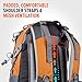 OutdoorMaster Hiking Backpack 45L - w/Waterproof Cover - Orange
