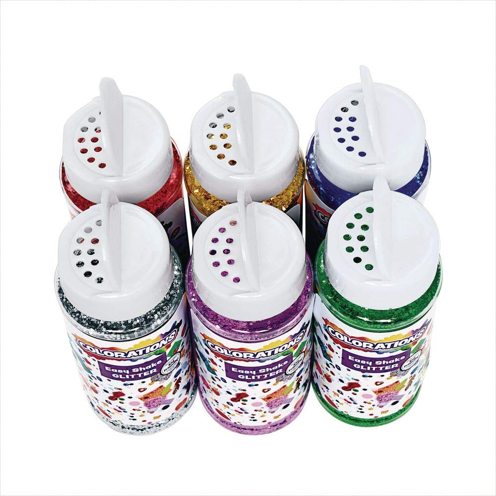 Colorations Easy Shake Glitter - Set of 12 (Item # Zsazsa)