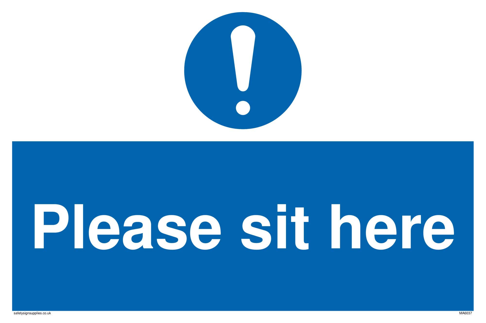 Please sit here