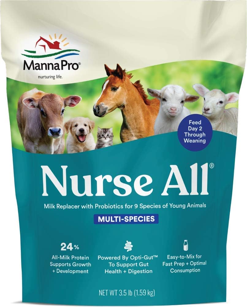 Manna Pro NurseAll Non-Medicated Milk Replacer, 3.5 lb