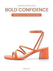 Shoe'N Tale Strappy Heels for Women Low Chunky