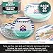 Disposable Plates - 80-Count Paper Plates, Nautical Themed Baby Shower Party Supplies for Appetizer, Lunch, Dinner, and Dessert, 9 x 9 Inches
