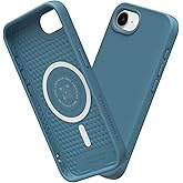 RhinoShield SolidSuit Case Compatible with Magsafe for iPhone 16e | Shock Absorbent Slim Design Protective Cover with Premium Matte Finish 3.5M / 11ft Drop Protection - Ocean Blue