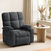 Pipishell Power Recliner Chair for Adults, One-Touch Synchronized Reclining, Oeko-TEX Chenille Fabric Electric Recliner with Remote USB Ports, Cup Holder &amp; Side Pockets, for Living Room &amp; Bedroom