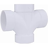 TEE DBL SAN PVC 4" by Charlotte MfrPartNo PVC004281200HA