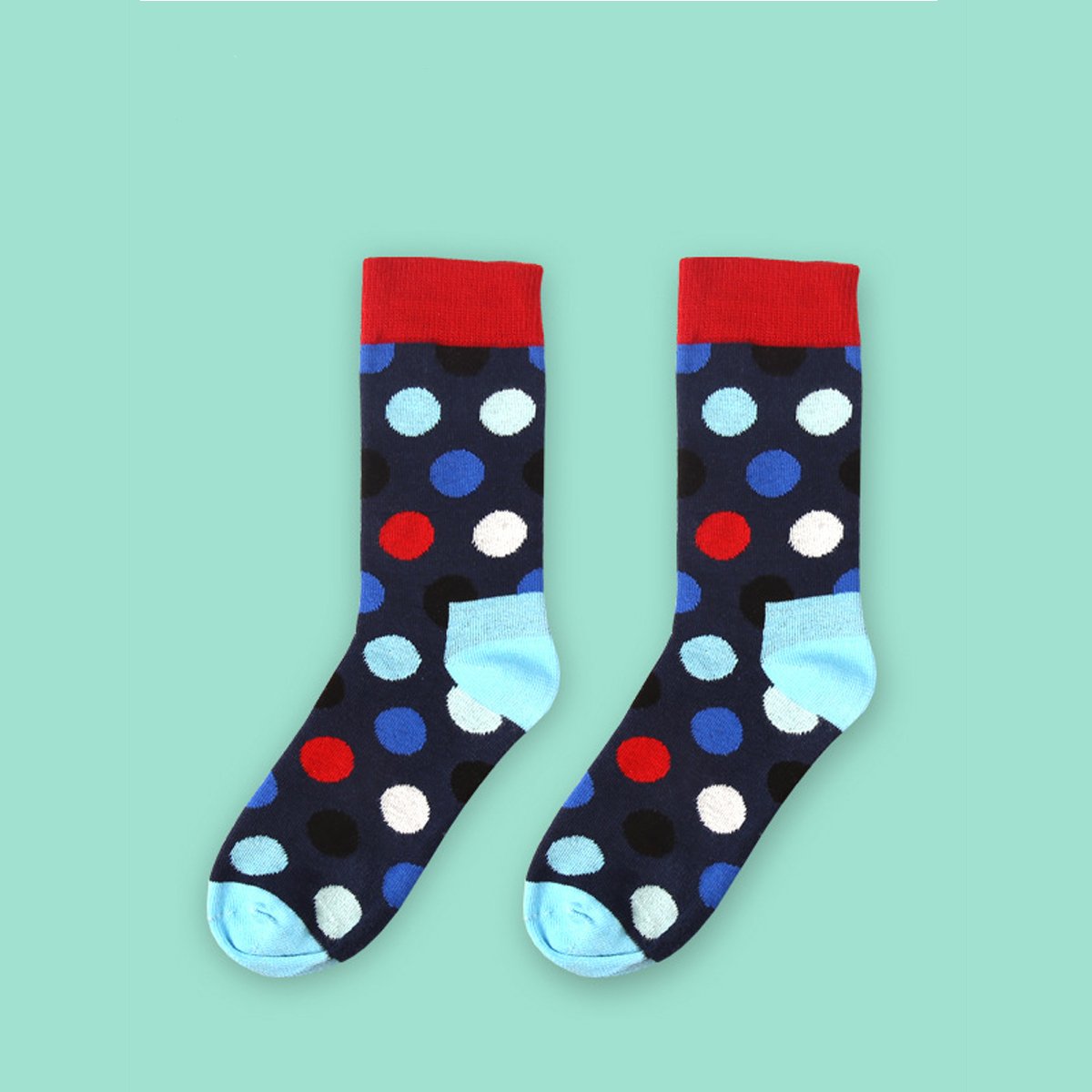 LONGQI - Chaussettes - Femme Bleu Bleu Marine