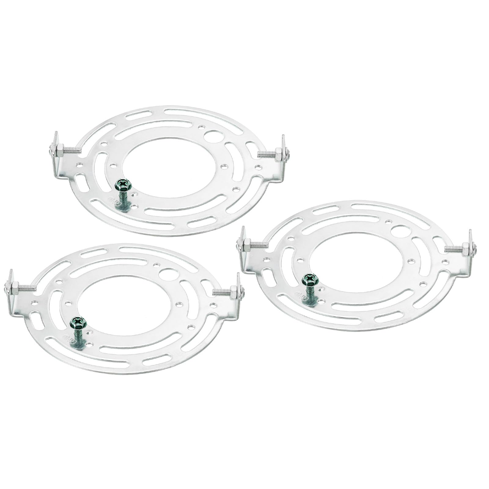 PATIKIL 115mm (4.53") Universal Light Fixture Mounting Bracket Kit, 3set Light Crossbar Round Ceiling Plate for Wall Light, Close to Ceiling Light, Chandelier