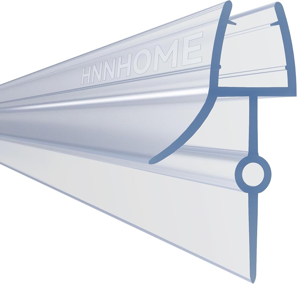 HNNHOME Rubber Plastic Shower Screen Seal Strip for 8-10mm Glass Door 16-22mm