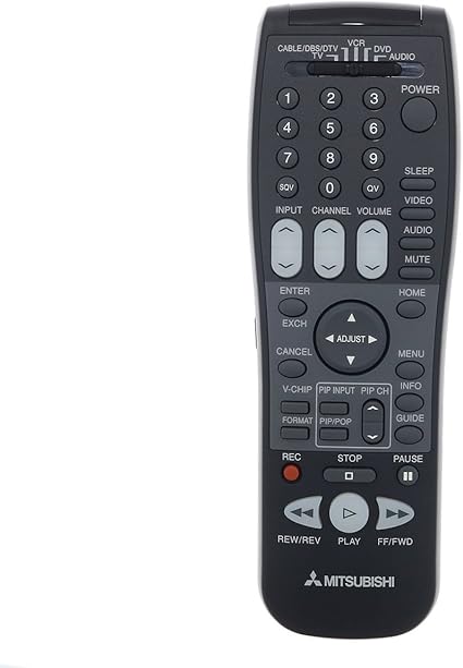 Mitsubishi dlp tv remote codes