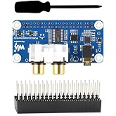 KLAYERS Pi HiFi Audio DAC, PCM5122 I2S Sound Card, Compatible with Raspberry Pi, 40-Pin GPIO, Stereo Output (Headphone/RCA), Onboard EEPROM​