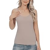JOYSHAPER Thermal Tank Top for Women V Neck Sleeveless Vest for Winter Underwear Tops