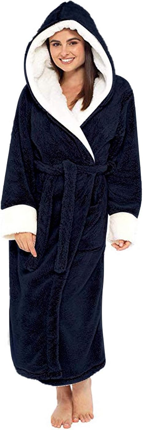 Heless Puppen-Bademantel – Mit Kapuze, Buntem Saum & Gürtel, Für Puppen 35–45 Cm, Kuschelweich