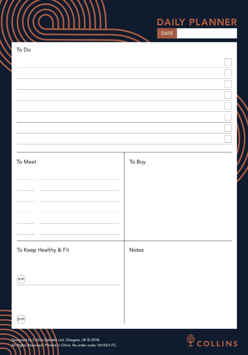 Vanguard - Daily Planner A5 Daily - Blue - VA15U1.F2