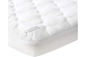 Waterproof Pack N Play Mattress Pad Protector, Cotton Fabric Comfortable and Durable, Fits Baby Portable Mini Cribs, Graco Pl