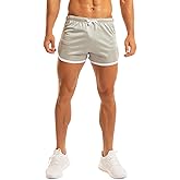 Ouber Men's Fitted Shorts Bodybuilding Workout Gym Running Tight Lifting Shorts