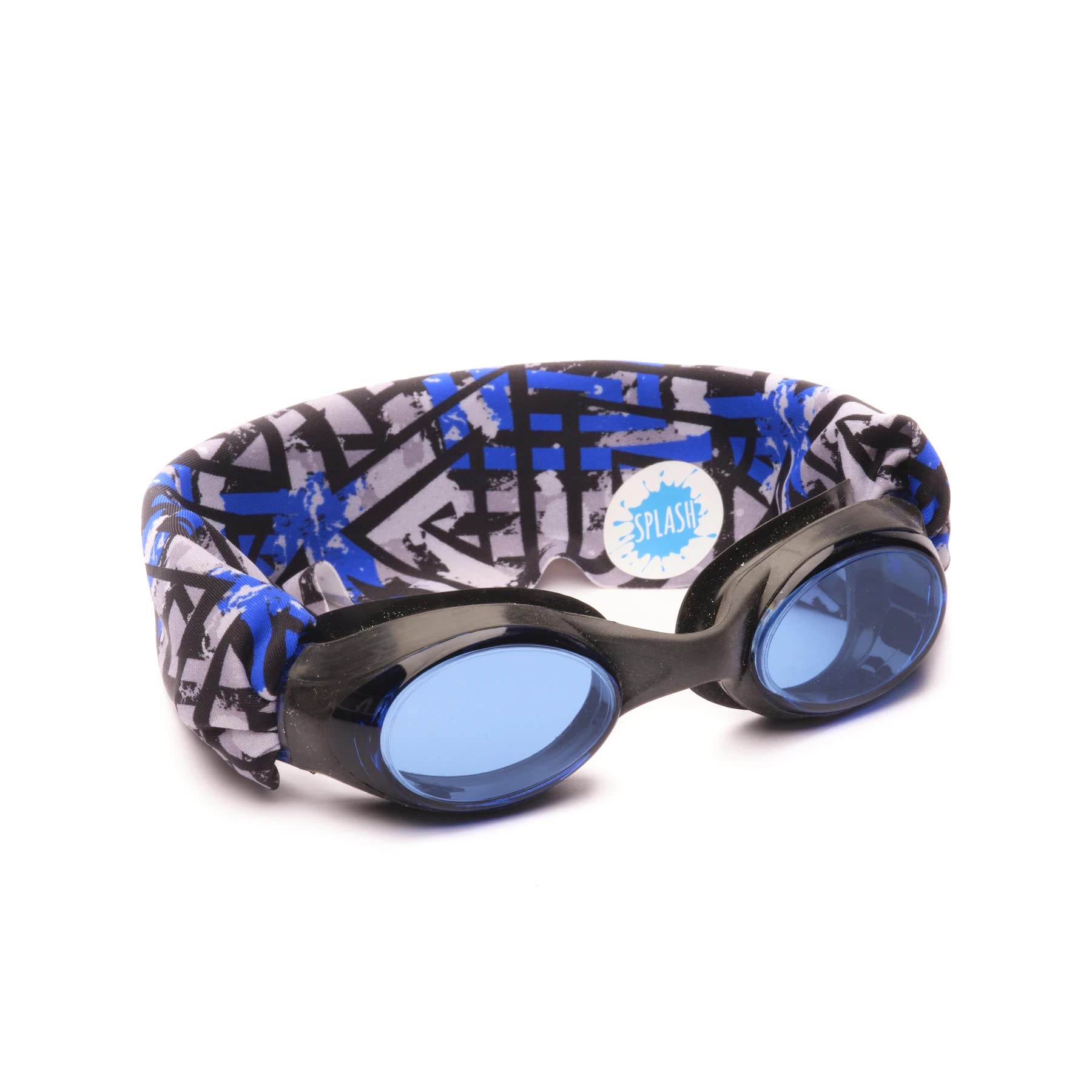 SPLASH SWIM Goggles - The Maze - Fun, Fashionable Comfortable - Fits Kids & Adults - Won't Pull Your Hair - Easy to Use - High Visibility Anti-Fog Lenses - ORIGINAL PATENT PENDING DESIGN