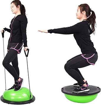 Amazon バランストレーナー半分ボールヨガexercise Workoutグリーン Jacoble バランスボール