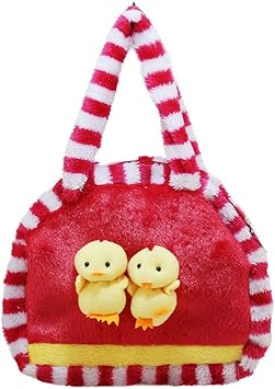 Tickles Red Duck Hand Bag Purse Stuffed Soft Plush Toy 4 litres