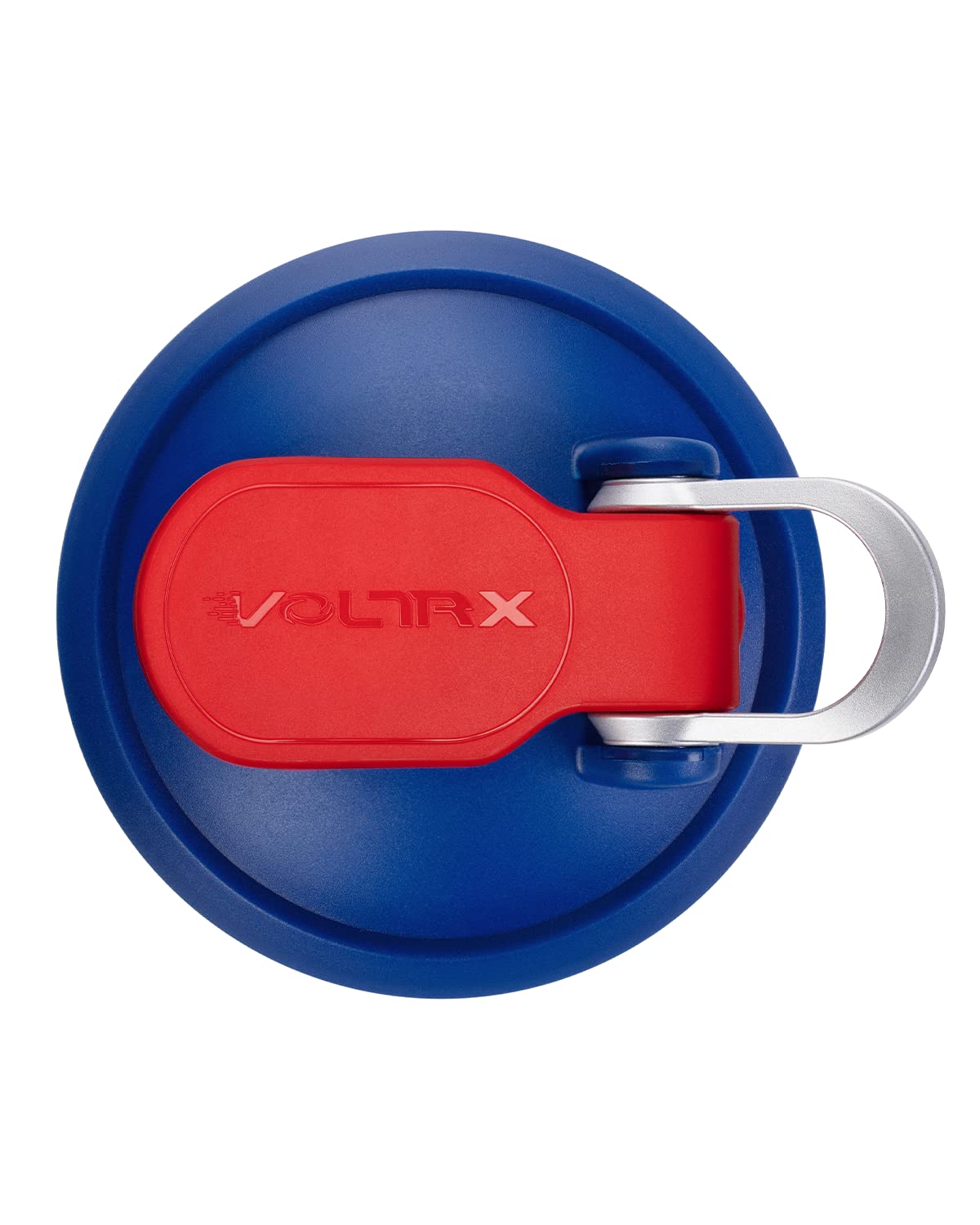 VOLTRX Electric Shaker Bottle - VortexBoost Portable USB C Rechargeable Protein Shake Mixer, Shaker Cups for Protein Shakes, BPA Free, Waterproof, Colored Light Base, 24 oz (Power Blue)