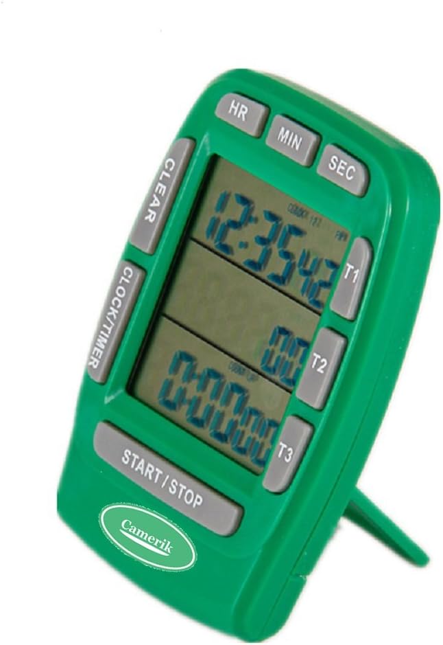 Camerik Magnetic Digital Kitchen Timer -Multi Channel (green)