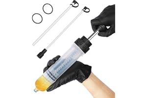 PLAYOCCAR 200ml Automotive Oil Fluid Extractor Pump, Fluid Suction Pump and Dispenser for Changing Gearbox Brake Fluid Engine Oil Steering Gear Oil