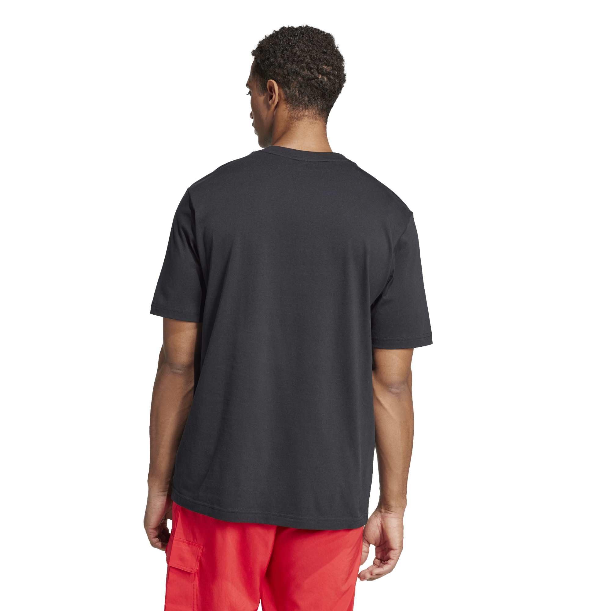 adidas Herren Essentials Linear Single Jersey Shirt, Black/White, XL 4