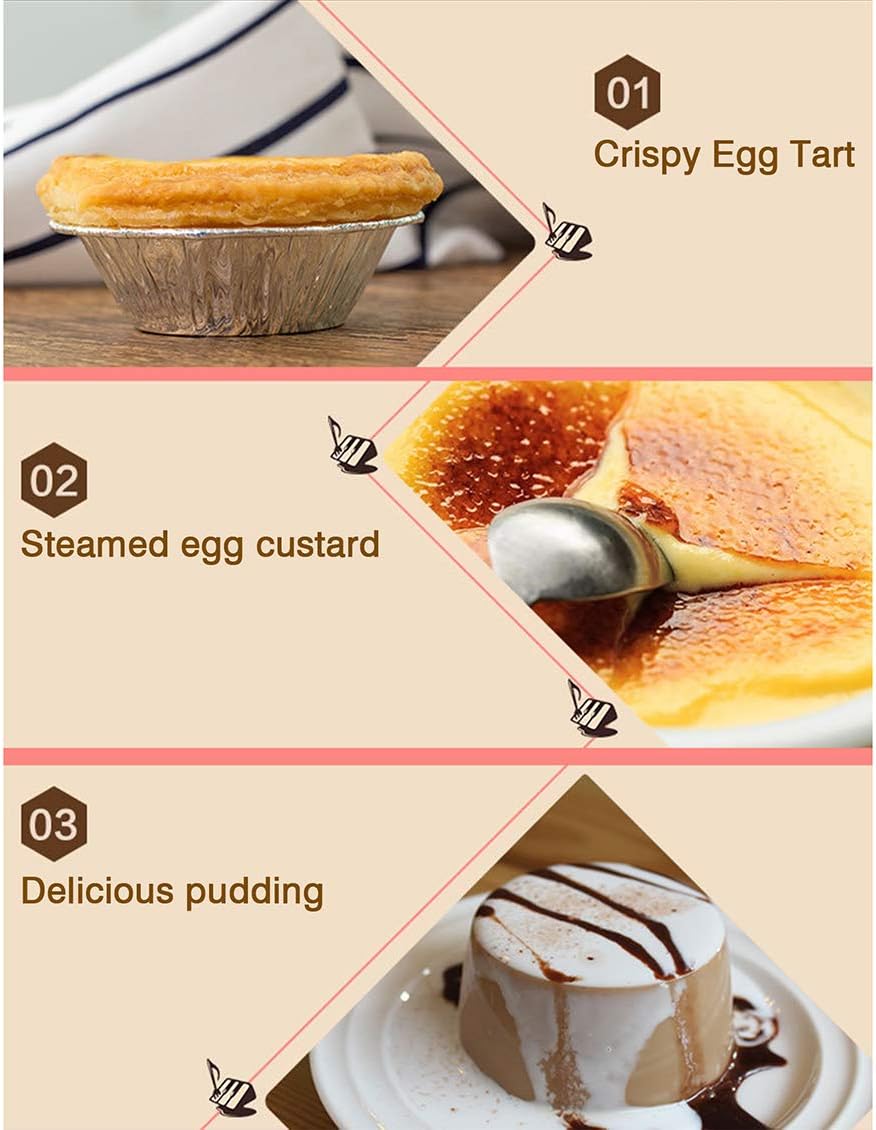 Napravi Rs Petits Gateaux Akalnny Lot De 100 Petits Moules Scoolr En Aluminium Pour Tartelettes Tartes Aux œufs Flans Pour La Patisserie Moules A Cupcakes Et Muffins Moules A Patisserie