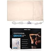 Thermotech Moist Heating Pad, Manual Clicker, King 26 x 14 in | Manual hold-down clicker lever, no timer, no water needed, removable flannel cover, 26 x 14 in
