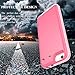 Style4U iPhone 6S Case, iPhone 6 Case, Slim Shock-Resistant Hybrid Armor Case with Credit/ID Card Compartment for Apple iPhone 6S / 6 with 1 Stylus and 1 HD Clear Screen Protector [Hot Pink]