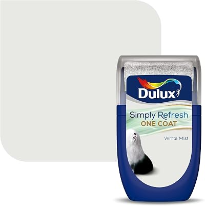 Dulux Simply Refresh Tester Paint White Mist 30 ml One Coat Water Based Matt