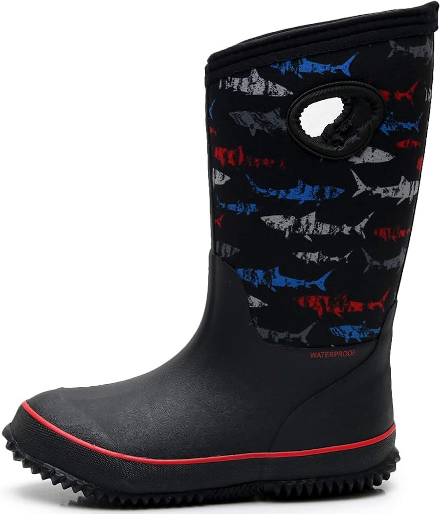 boys shark rain boots