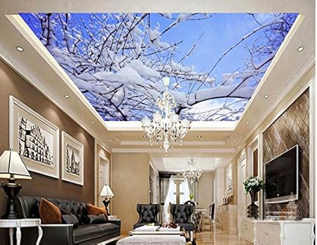 Wapel 3d Customized Wallpaper Home Decoration Sky Spring Snow