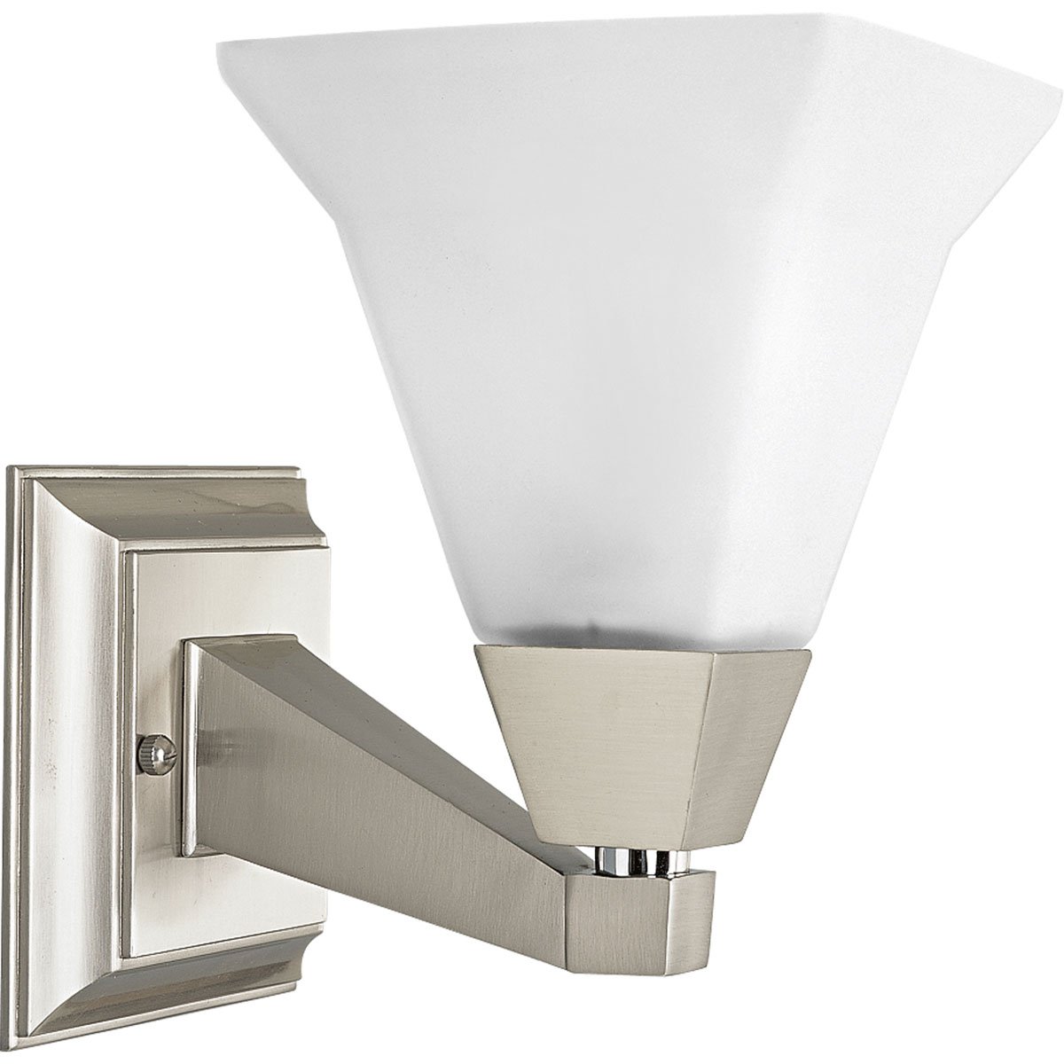 Best Progress Lighting Modern Collection 1-Light Brushed Nickel Vanity Fixture