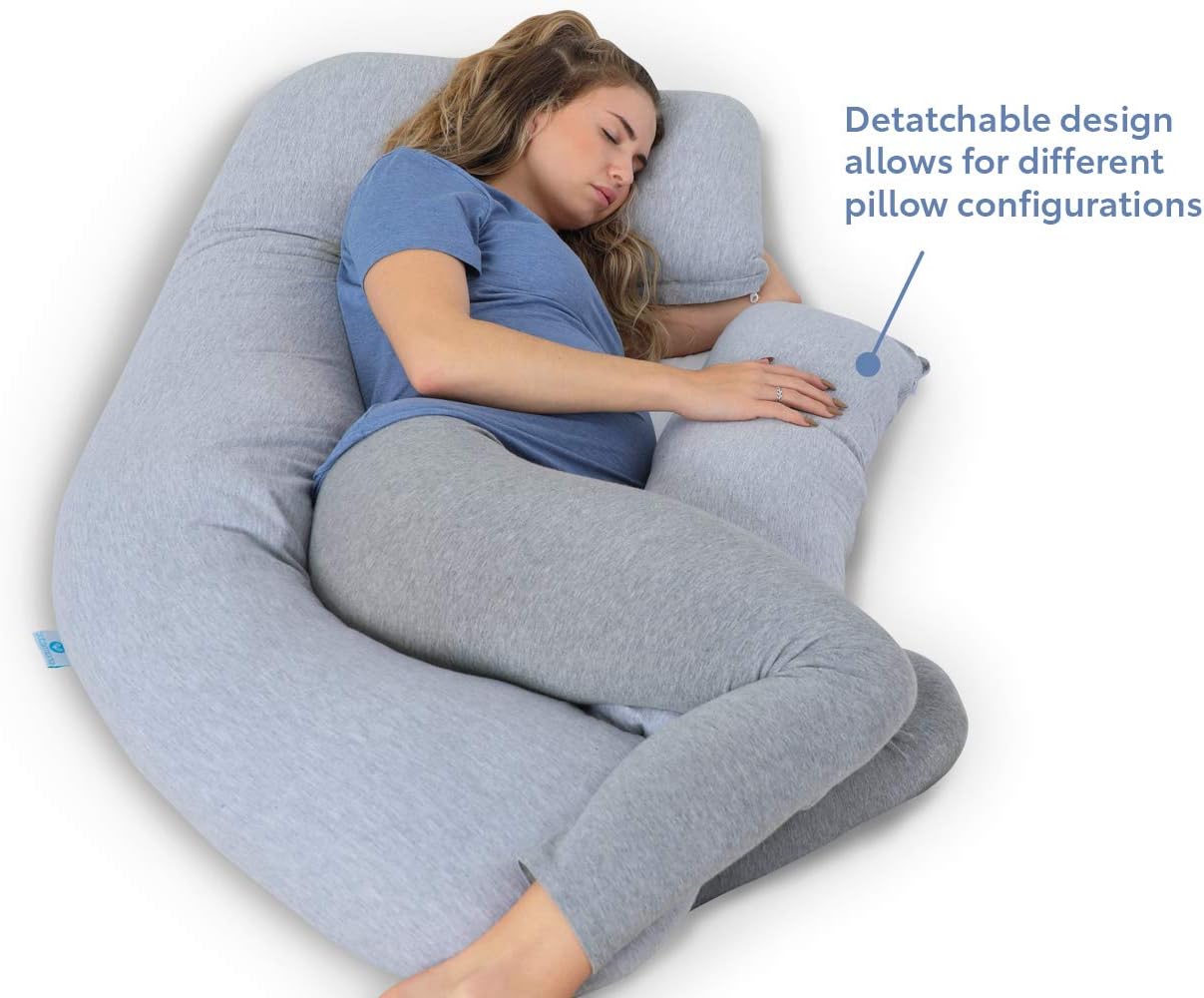 PharMeDoc Pregnancy Pillow, U-Shape Full Body Maternity Pillow with Travel & Storage Bag, Support Detachable Extension: Home & Kitchen