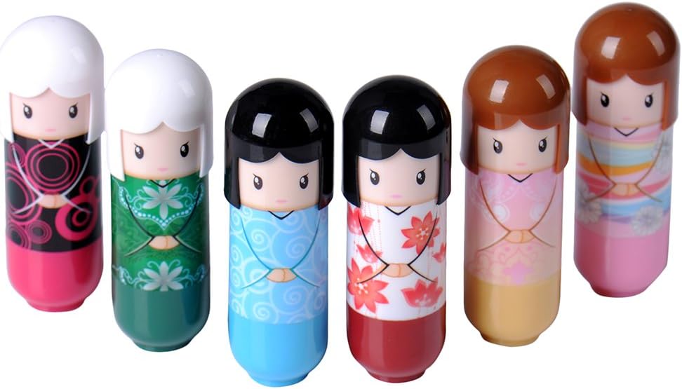 2 Pccs Cute Doll Lip Balm, Ultra Hydrating Lip Balm Girls Long Lasting Moisturizing Fruit Flavour Lips