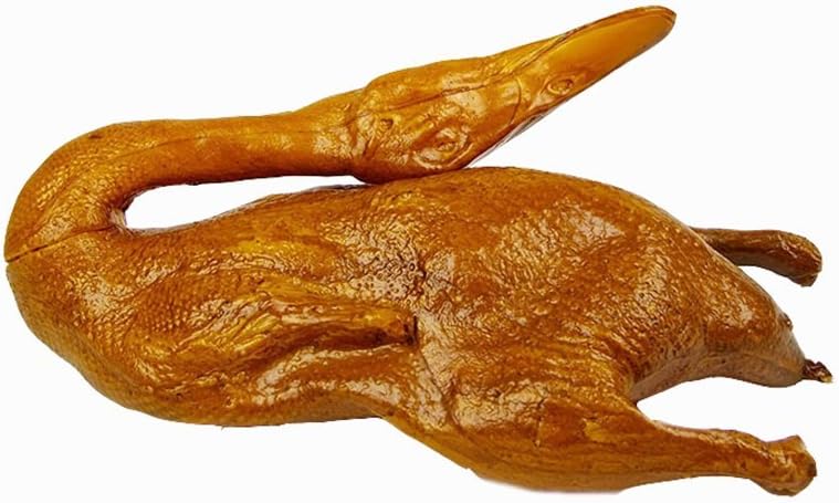 Transcend11 Fake Roast Duck Faux Simulation Lifelike Duck Food Home House Party Kitchen Cabinet Desk Decoration Hotel Store Display Model Photography Props Kids Play Food Toy, Light Color